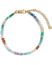 Monica Vinader - Mini Vermeil And Gemstone Freedom Bracelet - Lyst