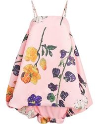 LEO LIN - Embellished Floral Mini Dress - Lyst
