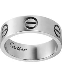 Cartier - White Gold Love Ring - Lyst