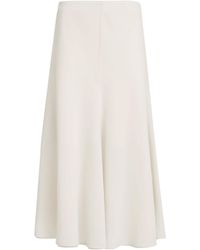 Brunello Cucinelli - Cotton Organza Midi Skirt - Lyst