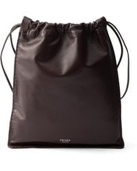 Prada - Nappa Leather Wish Pouch - Lyst