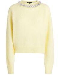 Maje - Removable Jewel-Collar Sweater - Lyst