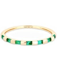 Astrid & Miyu - And Emerald Baguette Ring - Lyst