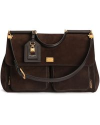 Dolce & Gabbana - Suede My Sicily Top-Handle Bag - Lyst