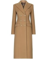 Dolce & Gabbana - Wool And Cashmere Blend Doulbe-breasted Coat - Lyst