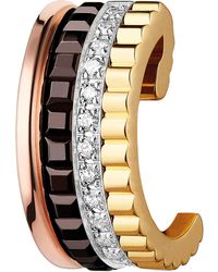 Boucheron - Small Mixed And Diamond Quatre Classique Single Ear Clip - Lyst
