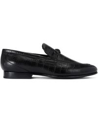 Kurt Geiger - Croc-Embossed Alton Loafers - Lyst