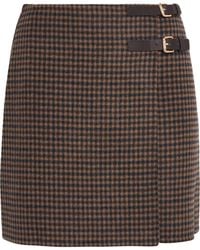 Claudie Pierlot - Wool-Blend Check Mini Skirt - Lyst