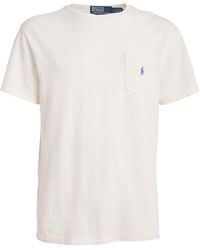 Polo Ralph Lauren - Cotton-linen Polo Pony T-shirt - Lyst