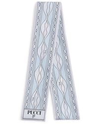 PUCCI - Silk Mixed Print Twill Scarf - Lyst