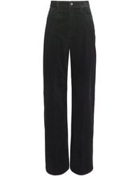 Polo Ralph Lauren - Cotton Corduroy Wide-Leg Trousers - Lyst