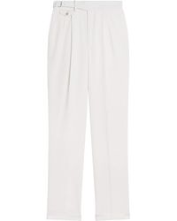 dunhill - Wool Double-Pleated Formal Trousers - Lyst