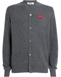 COMME DES GARÇONS PLAY - Wool Heart Cardigan - Lyst