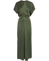 TOTEME - Slubbed Slouch-Waist Midi Dress - Lyst