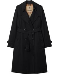 Burberry - Double Breasted Belted Trench Coat - Lyst