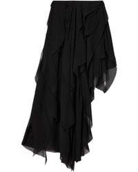 AllSaints - Asymmetric Ruffle Melody Skirt - Lyst