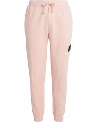 Stone Island - Cotton Compass Cargo Sweatpants - Lyst