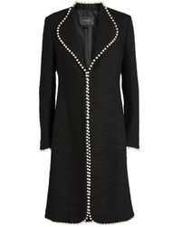 Giambattista Valli Pearl-embellished Coat - Black