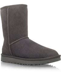 UGG - Classic Short Ii Grey Boots - Lyst