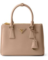 Prada - Small Saffiano Leather Galleria Top-Handle Bag - Lyst