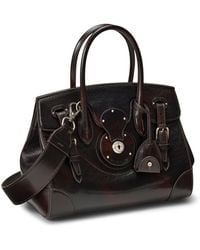 Ralph Lauren - Leather Soft Ricky 27 Top-Handle Bag - Lyst