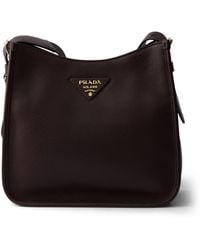 Prada - Medium Leather Shoulder Bag - Lyst