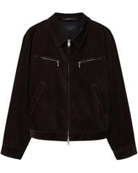 AllSaints - Suede Korey Jacket - Lyst