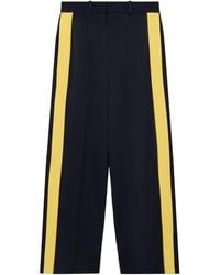 Loewe - Wool-Blend Stripe Trousers - Lyst