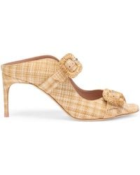 Malone Souliers - Raffia Isobel Heeled Sandals 70 - Lyst