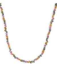 Suzanne Kalan - And Pastel Sapphire Bold Tennis Necklace - Lyst