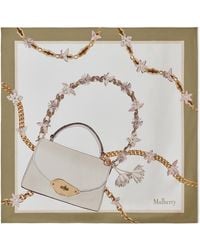 Mulberry - Silk Lana Bag And Chains Square Scarf - Lyst
