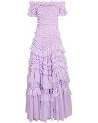 Needle & Thread - Off-the-shoulder Wild Rose Gown - Lyst