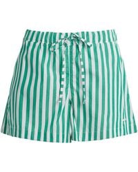 Hunza G - Cotton Stripe Cabana Shorts - Lyst