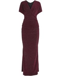 Talbot Runhof - Rhinestone V-Neck Gown - Lyst