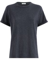 Brunello Cucinelli - Cashmere-Silk Blend T-Shirt - Lyst