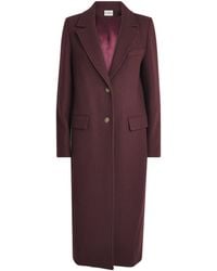 Claudie Pierlot - Wool-Blend Long Coat - Lyst