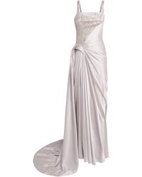 Gaurav Gupta - Stretch-Silk Crystal-Embellished Gown - Lyst