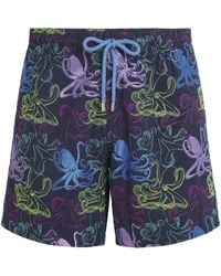 Vilebrequin - Octopussy Embroidered Mistral Swim Shorts - Lyst