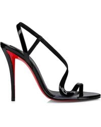 Christian Louboutin - Rosa Z Patent Leather Heeled Sandals 100 - Lyst