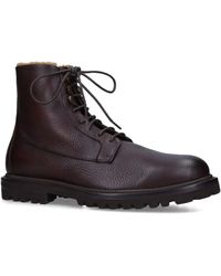 Brunello Cucinelli - Leather Lace-up Boots - Lyst