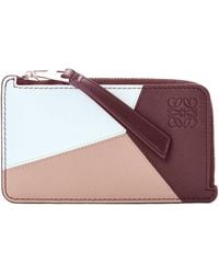 Loewe - Leather Puzzle Coin Card Holder - Lyst