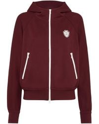 Brunello Cucinelli - Techno Cotton Piqué Zip-Up Hoodie - Lyst