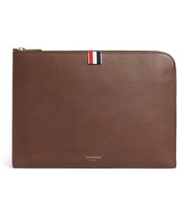 Thom Browne - Medium Leather Gusset Folio Bag - Lyst