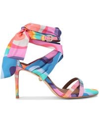 Kurt Geiger - Scarf-Accent Heeled Sandals 85 - Lyst
