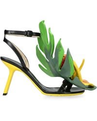 Loewe - Leather Petal Sandals 90 - Lyst