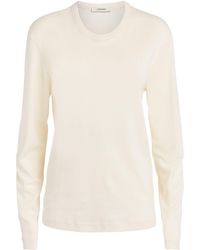 Lemaire - Cotton Ribbed Long-Sleeve T-Shirt - Lyst