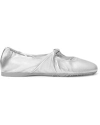 Loewe - Leather Pebble Soft Ballet Flats - Lyst
