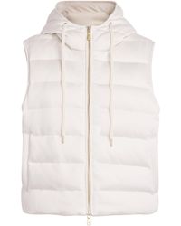 Eleventy - Cotton-Blend Hooded Gilet - Lyst