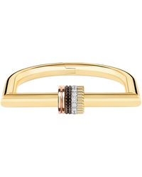 Boucheron - Mixed And Diamond Quatre Classique Tube Bracelet - Lyst