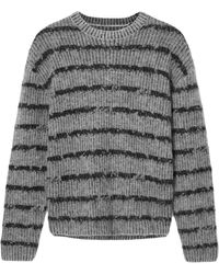 AllSaints - Stripe Dissolved Sweater - Lyst